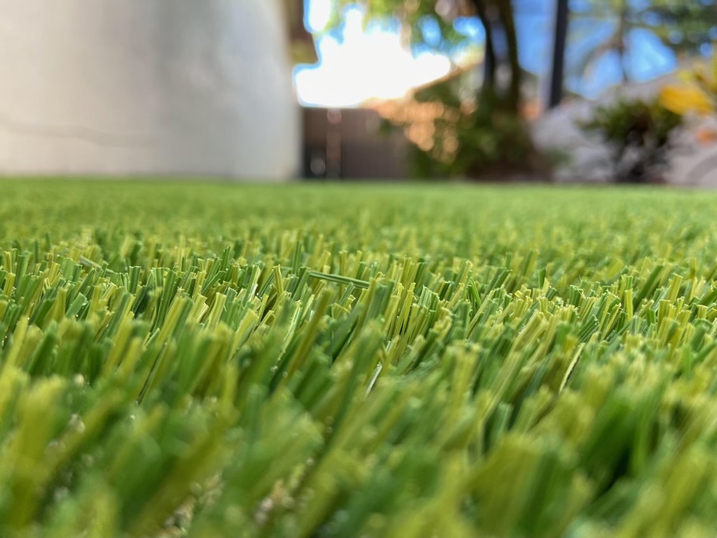 Artificial turf installation detail